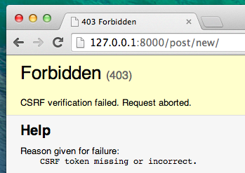 CSFR 禁止のページ