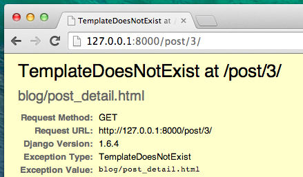 TemplateDoesNotExist error (Template yok hatası)